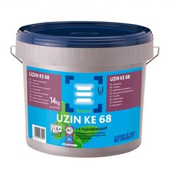 Однокомпонентный клей для укладки напольных покрытий повышенной прочности KE 68, 8,5 кг, бежевый