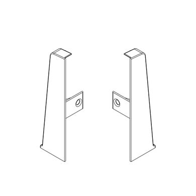 Комплект заглушек (левая и правая) для ПВХ-плинтуса Hi Line Prestige