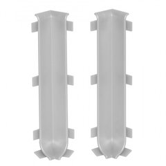 Комплект кутів внутрішніх для алюмінієвого плінтуса W-AL-LP 100 мм