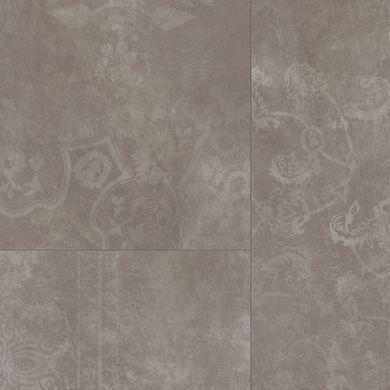 Дизайнерська вінілова підлога Concrete Ornament dark grey