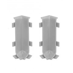Комплект кутів внутрішніх для алюмінієвого плінтуса W-AL-LP 60 мм