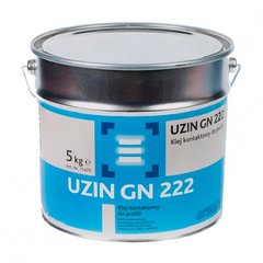 Высокоадгезивный контактный клей на основе растворителя для плинтусов, профилей и покрытий GN 222, 5 кг, желтый