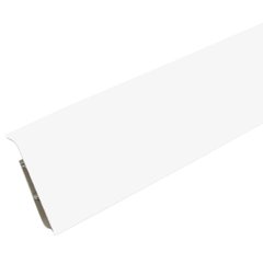 ПВХ-плінтус зі знімною панеллю білий матовий